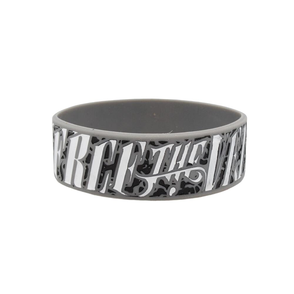 Pierce the Veil Gray Logo Silicone Bracelet in Great Condition B2091